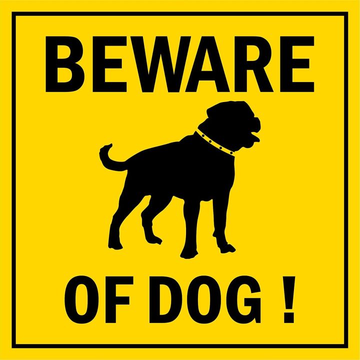 BEWARE OF THE DOG Sticker/beware of the dog - warning sticker(Waterproof)