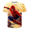 New Marvel Spiderman T Shirts Summer Fashion Short-sleeved 3d Printed Sports Tops Tees Boys Girls Round Neck T-shirts Trapstars. 