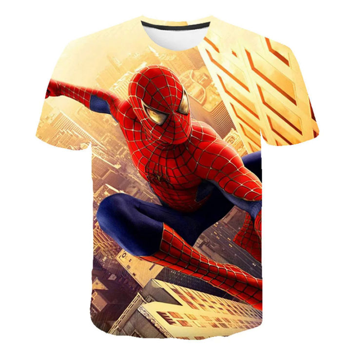New%20Marvel%20Spiderman%20T%20Shirts%20Summer%20Fashion%20Short-sleeved%203d%20Printed%20Sports%20Tops%20Tees%20Boys%20Girls%20Round%20Neck%20T-shirts%20Trapstars%20-%20Image%206