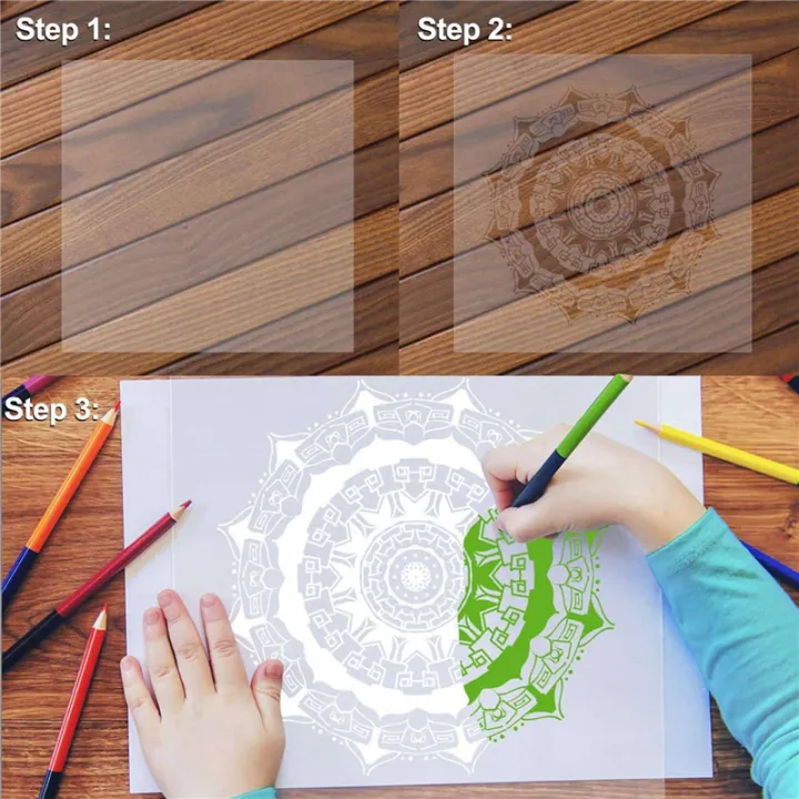 ARELENE%2060Pcs%20Clear%20Mylar%20Stencil%20Sheets%2012%20Inch%20Blank%20Stencil%20Material%20Sheets,for%20Compatible%20&%20Silhouette%20Cutting%20-%20Image%203