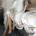 【WEJA】1Pair Bride Wedding Decoration Bridesmaid Party Slippers Ladies Party Supplies Disposable Items For Hotel Rooms. 