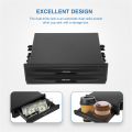Car Universal Cd Radio Pocket Drink Cup Holder Storage Box Black. 