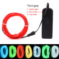 Led Neon 3v Aa Powered Glow El Wire Rope Tape Cable Flexible Led Strip For Shoes Clothing Car Decoration. 