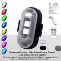 8 Colors LED Strobe Lights Rechargeable Flashing Light LED Lights Car Warning Strobe Light for Motorcycle Accessories. 