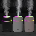 Portable 300ml Electric Air Humidifier Aroma Oil Diffuser Car Purifier Aroma Anion Mist Maker with Colorful Night Light For home. 