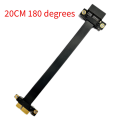 3.0 PCIE X1 Adapter Cable 180° Graphics Card Extension Cable PCI-Express Shielded Extender for GPU 5CM Easy Install. 