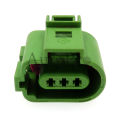 1 Set 3 Hole AC Assembly Automotive Knock Sensor Engine Cable Sealed Plug Auto Parts 8E0973703B Car Socket for VW Audi. 