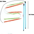 Christmas Cat Toy Wand Teaser Cat String Toys Interactive Funny Plastic Portable Decorative Cat Teaser String Pet Wand Ribbon Stick Plastic Soft. 