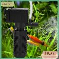 Practical 3 in 1 Mini Goldfish Tank Filter Aquarium Purification Water Filter Oxygen Pump. 
