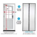 Magic Mesh Hands-free Magic Net Mesh with Magnets Anti Fly Bug Mosquito Door Screen Curtain Door Mosquito Screens. 