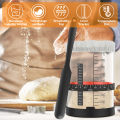 5/7pc Dough Fermentation Jar 1000ml Sourdough Starter Container Clear Glass Jar with Lid Baking Fermentation Jar Food Storage. 