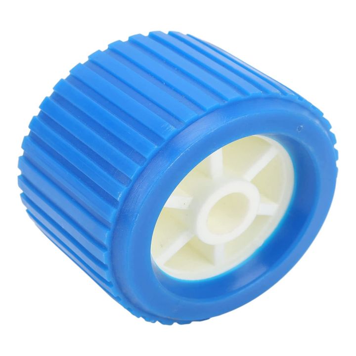 4 Piece Boat Trailer Ribbed Wobble Rollers Trailer Roller Boat Ramp Rollers Boat Lift Wheels Kit for Boat Yacht Trailer