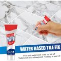 100ml White Tile Fix Filler Ceramic Tile Repair Kit Strong Waterproof Tile Gap Filler Fix Cracks, Chips, Holes Fast. 