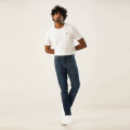 Moose Men’s Slim Fit Jeans – Mid Indigo. 