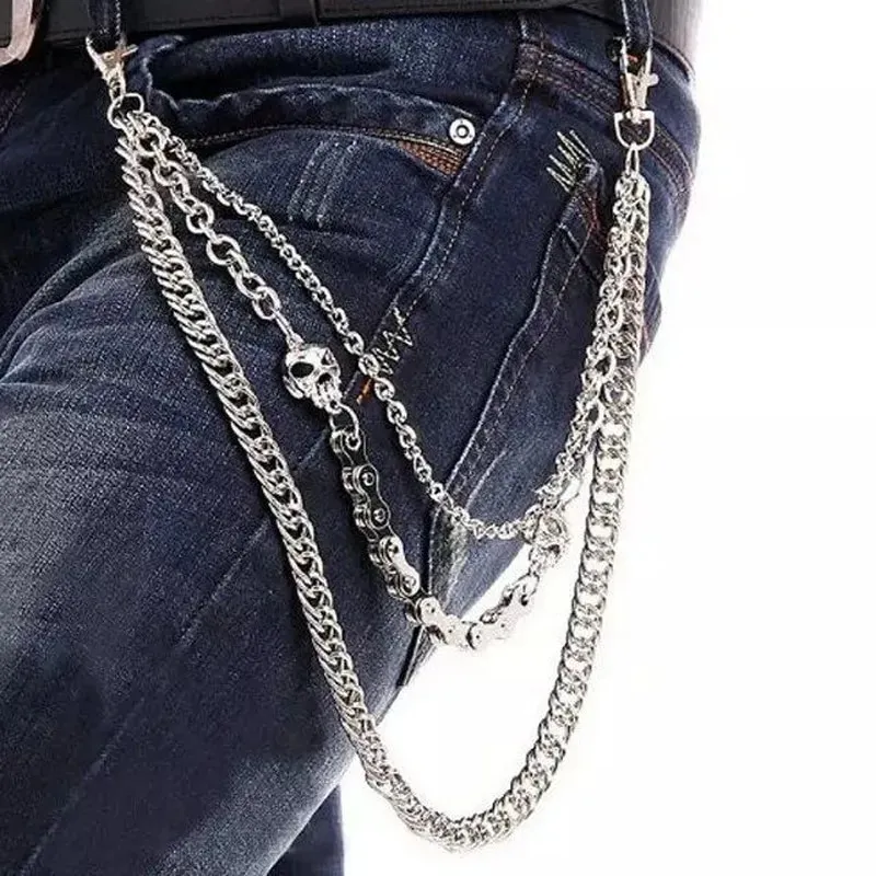 Jeans Waist Belt Jewelry Ladies Fray Waist Chain Belt 90's Fit