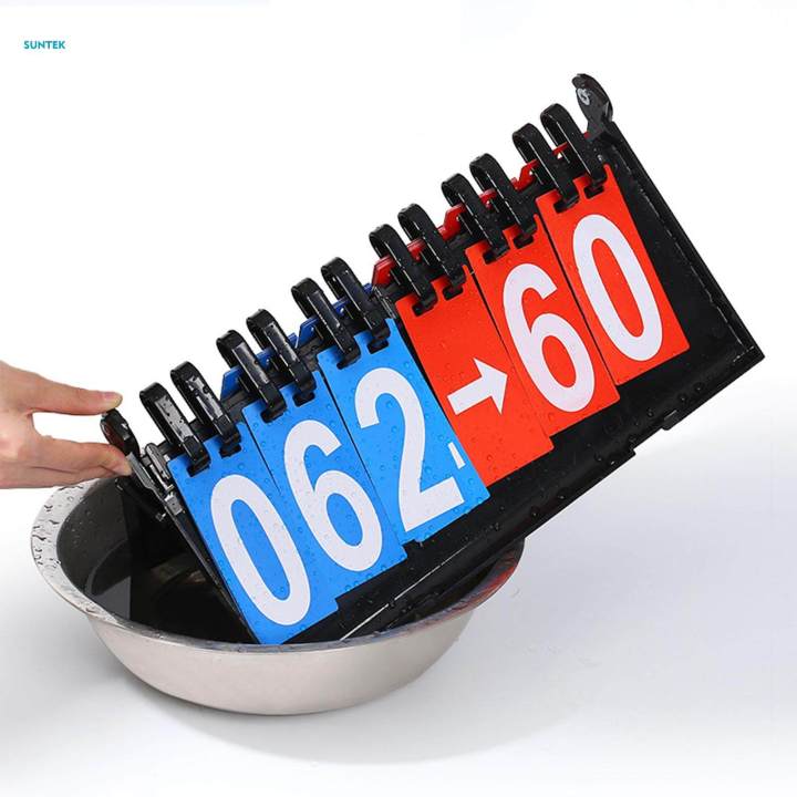 Tabletop Scoreboard Flip Score Keeper for Basketball Baseball Football