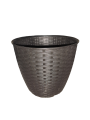 High Quality Plastic Flower Pot Cane Weaved Design Large 24cm x 22cm (Diameter x Height). 