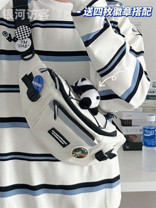 ins%20New%20Hong%20Kong%20Style%20Chest%20Bag%20Men's%20Business%20Shirt%20Trendy%20All-Match%20Casual%20Messenger%20Bag%20Japanese%20Large%20Capacity%20Sports%20Waist%20Bag%20for%20Women%20-%20Image%202