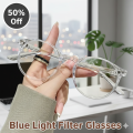 Blue Light Filter Computer Glass Luxary Design Clear Lens Sunglasses UV 400 Protection Glasses For Men and Women Transparent Frame Sunglasses For Girls and Boys Sunglasses Higher Grade Sunglasses. 