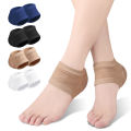 Gel Silicone Heel Protector Sleeve Heel Pads Heel Cups Plantar Fasciitis Support Feet Care Skin Repair Cushion Half-yard Socks. 