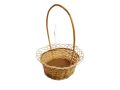 Woven Natural Reed Flower Fruit Vegetable Gift Basket with Handles. 