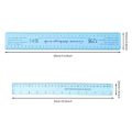 Standard Ruler Plastic Ceramic Shrinkage Scale Ruler Sky-blue 32*3.7cm Clay Sculpture Pottery Tool Ruler 37*5.5cm Clay Ruler For Pottery Lovers. 