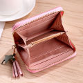 Women Wallet Ladies Mini Small Short Tassel Wallet Cute Girl Zipper Pu Leather Coin Purse Female Hand Wallet Purse. 