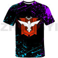 Japan Harajuku Free Fire Garena 3D T-shirt funny cartoon street clothing top casual summer short o-neck tees oversized T shirt. 