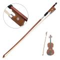 Violin Bow(Octagonal) Horse Hair Wood Stick, Violin Musical Instruments Parts Accessories(4/4 Size ). 
