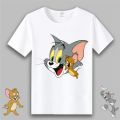 Cat and Mouse Anime Short SleeveTT-shirt Student Male and Female Couple Business Attire Cartoon Clothes Tom Jerry Clothes Summer. 