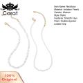 Carat Multi-layered Necklace Double-layer Faux Pearl Choker Necklace Set for Women Elegant Party Prom Jewelry with Lobster Clip Closure Stackable Design for Brides Solid Color Neck Accessories Prom Necklace. 