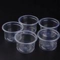 10pcs 180ml Disposable Container Plastic Clear Cup With Lid For Storage Sauce, Jelly, Yogurt, Mousse Cups & Bowls. 