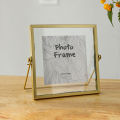 4 Inch 6 Inch Diy Glass  Frame Handmade Creative ple Dried Flower Picture Frame Minimalist Table Ornament frame size. 