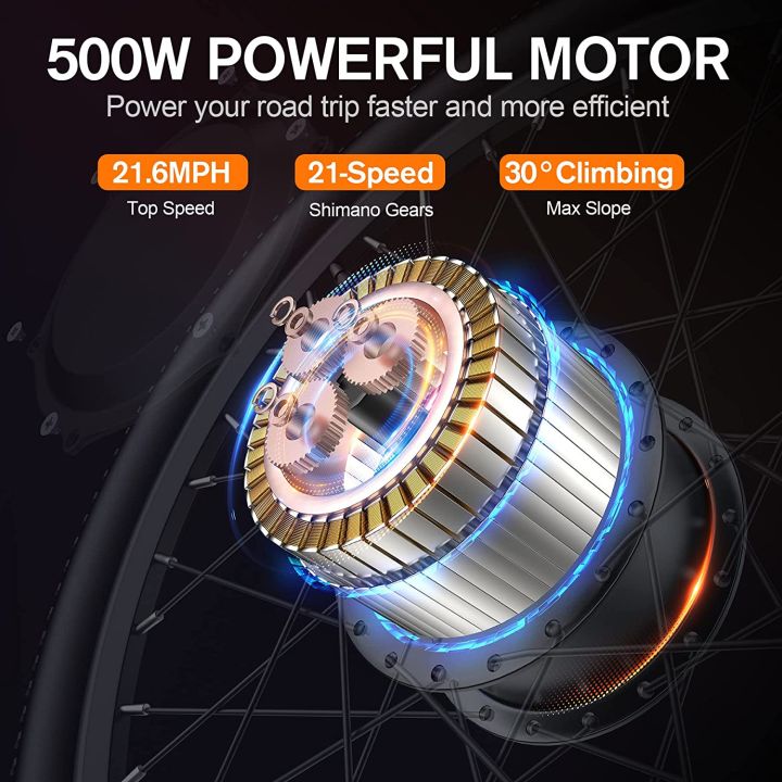 TotGuard%20Electric%20Bike,%2027.5"%20Electric%20Bike%20for%20Adults%20500W%20Ebike%2021.6MPH%20Adult%20Electric%20Bicycles%20Electric%20Mountain%20Bike,48V%2010Ah%20Removable%20Lithium%20Battery,Shimano%2021S%20Gears,Lockable%20Suspension%20Fork%20-%20Image%202