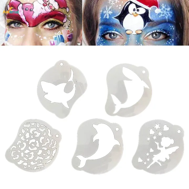 Face%20Painting%20Stencil%20for%20Holiday%20Halloween%20Smooth%20Half%20Face%20Use%20Irregular%20-%20Image%206