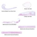 13Pcs Ruler Tailor Measuring Kit Clear Sewing Drawing Ruler Yardstick Sleeve Arm French Curve Set Cutting Ruler Paddle Wheel. 