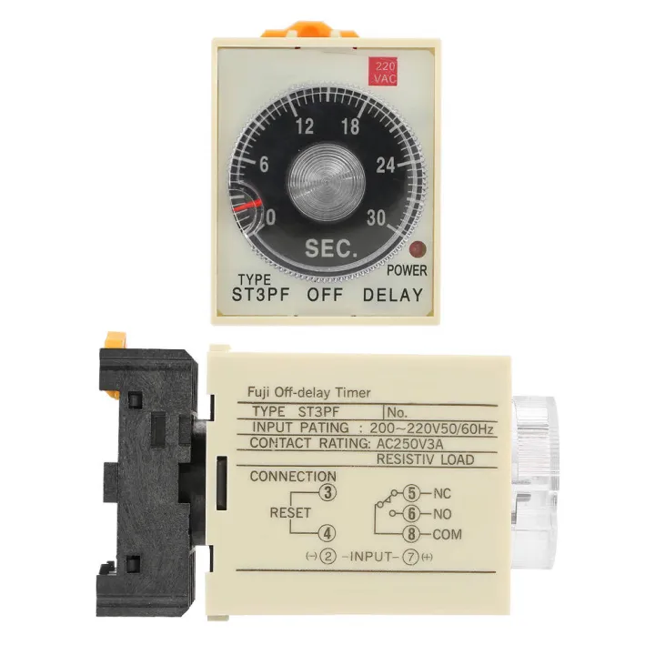 %E3%80%90FOOT%20SOFA%E3%80%91%5BQuality%20assurance%5D%200-30s%20Power%20Off%20Delay%20Timer%20Relay%20Knob%20Delay%20Time%20Relay%20Control%20Time%20Relay%20with%20Base%20AC%20220V%20ST3PF%20-%20Image%207