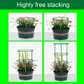 3 Set Durable Green Plant Support Pile Half Round Removable Climbing Vines Stake Easy to Use Flower Ring Support Rack. 
