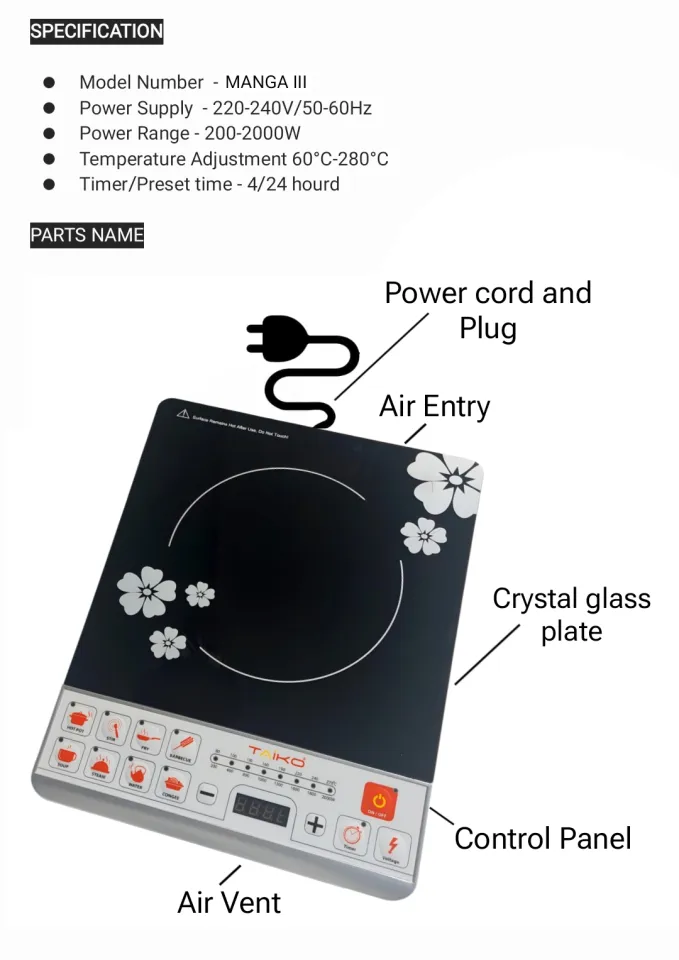 TAIKO multi-function induction cooker With Free Pot | Daraz.lk