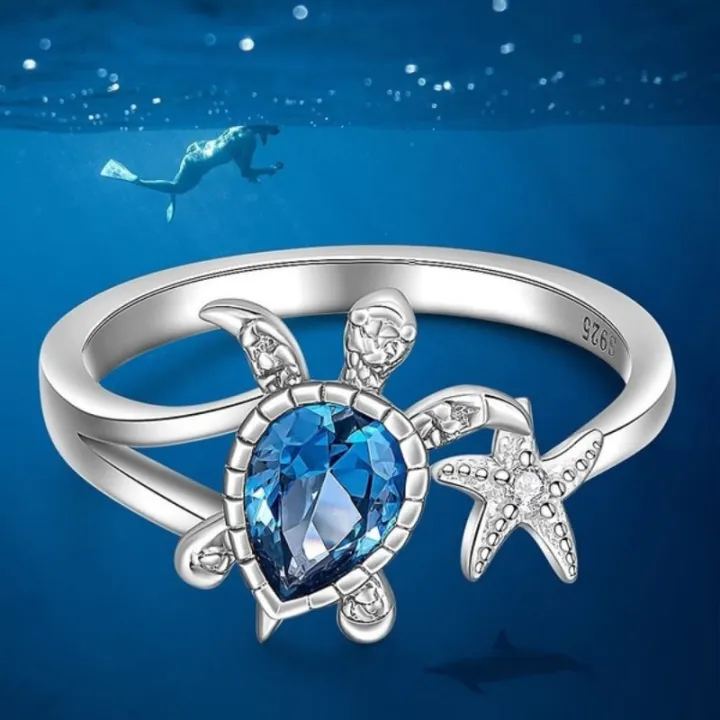 Designer%20Jewelry%20Sea%20Turtle%20Starfish%20Rings%20for%20Women%20Blue%20Topaz%20Cute%20Ocean%20Gifts%20Animal%20Valentines%20Day%20Gift%20Girl%20Party%20Anillos%20-%20Image%202