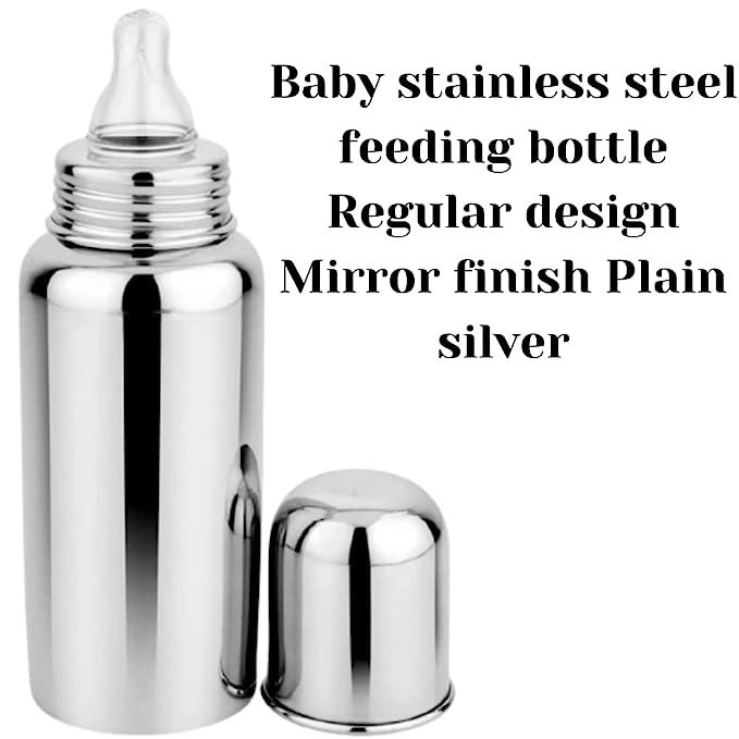 No.%201%20Silver%20Feeding%20Bottle%20-%20Available%20in%20150ml,%20220ml,%20and%20300ml%20Sizes,%20Premium%20Quality%20Baby%20Bottle%20for%20Safe%20and%20Comfortable%20Feeding%20-%20Image%202