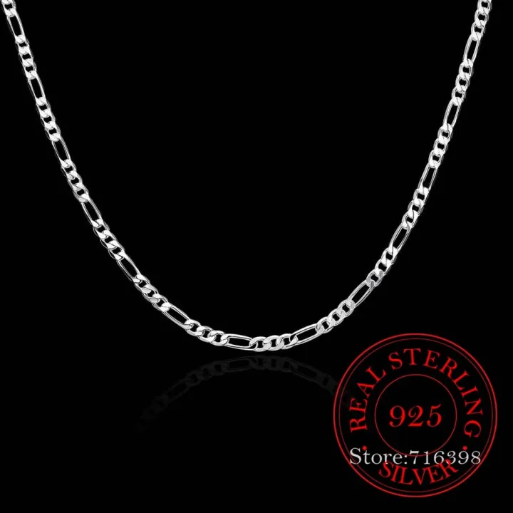 40-75cm%20925%20Stamp%20Silver%20Color%204mm%20Figaro%20Chain%20Necklace%20for%20Women%20Girl%20Boy%20Kids%20Italy%20Jewelry%20Kolye%20Collares%20Sieraden%20Colier%20-%20Image%203