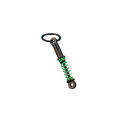 Metal Keychain Detailed Craftsmanship Spring Style Miniature Size Coilover Keyring Racing Design Automotive Themed Suspension Fob for Car Enthusiasts Motorsport Gifts Vehicle Accessory Lovers Key. 