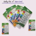 Pack of 4" 6 Beautiful Beginnings Safety Lock Nappy Diaper Pins Pink/Blue | INeedz KUH 522 KUH. 