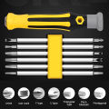 12 In 1 Magnetic Screwdriver Set Cross Flat Shaped Screwdriver Head Multifunctional Precision Handheld Maintenance Tool. 
