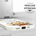 Jizetin for iPhone 6 Case Side Design Phone Cover Cute Winnie The Pooh Bear Simple Strokes Edges Small Pattern Liquid Silicone Trend Case. 