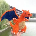 Compatible with LEGO bricks Pokémon Pokemon Charizard 3D puzzles children's toys birthday gifts. 