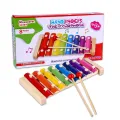 Colorful 8 Tones Hand Knock Musical Instrument Xylophone Knock Instruments Toy Baby Instrument Mallet Children Toy Music Enlightenment Gifts for Children. 