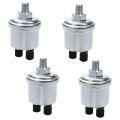 4X Universal Vdo Oil Pressure Sensor 0 to 10 Bars 1/8 Npt Generator Part 10mm Crew Plug Alarm Pressure Sensor. 