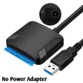 SATA to USB 3.0 Adapter Cable for 3.5/2.5 Inch SSD HDD SATA III Hard Drive Disk Converter Support UASP with 12V Power Adapter. 